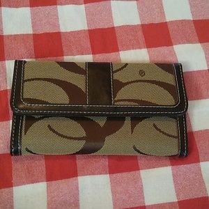Brown and Tan Wallet.